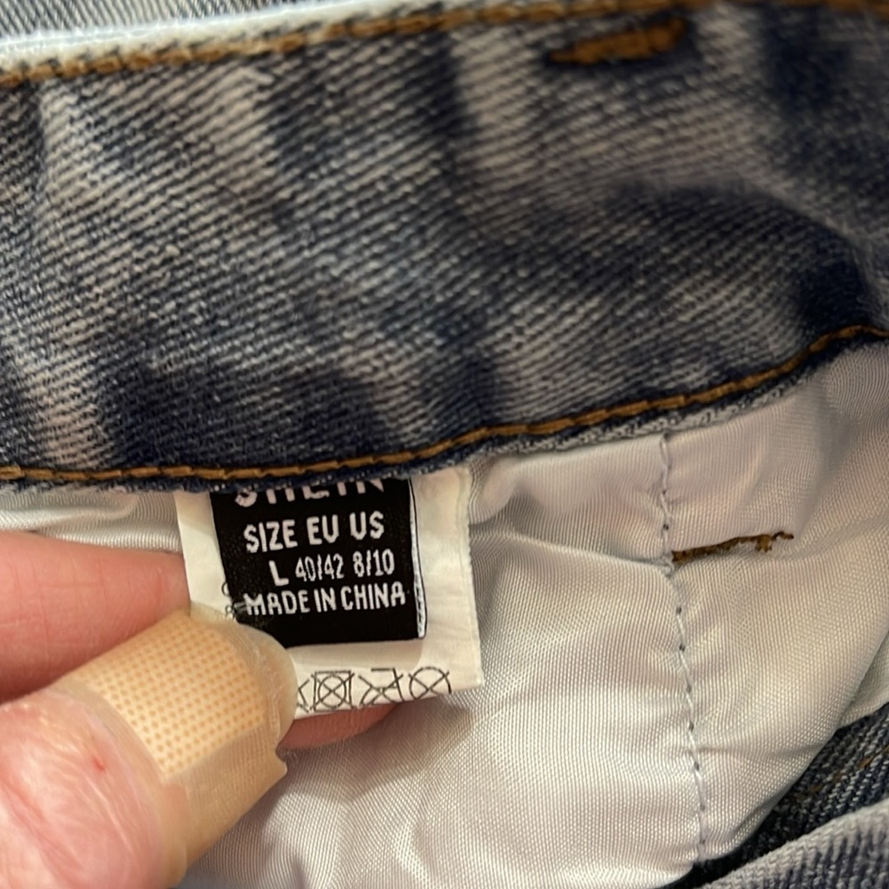 Blue Denim Women's Shorts - Picture 3 of 4